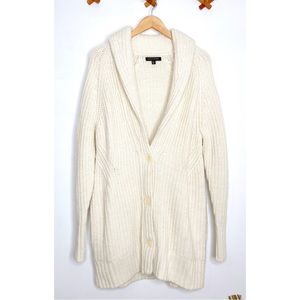Banana Republic Cream Cable Knit Cardigan